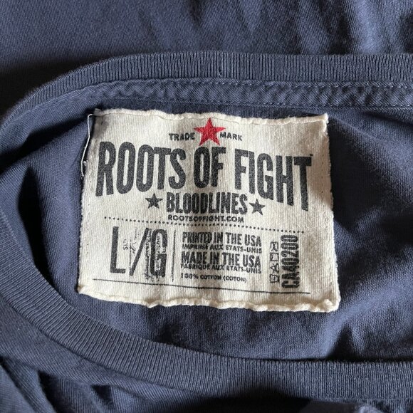 Roots of Fight Mike Tyson Kid Dynamite T Shirt - Men's Size L - Blue - Picture 3 of 8